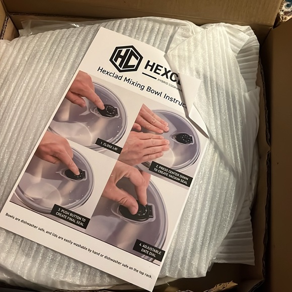 HEXCLAD Kitchen Hex Clad Mixing Bowl Set Poshmark